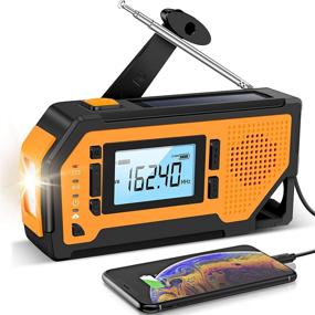 img 4 attached to 📻 Готовьтесь с Aiworth аварийный солнечный ручной кран радио - AM/FM/NOAA Погодное радио, LED фонарик, зарядное устройство для мобильного телефона, сигнал SOS