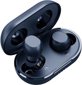 img 4 attached to 🎧 Blue M12 Wireless Earbuds with Charging Case, Bluetooth Headphones with Microphone, Bass Sound, Waterproof Sports, Touch Control - 25 Hrs Playback, 2 Modes