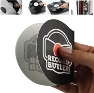 🖐️ the 2-pack anti static record butler: soft fleece cradles for clean vinyl handling, preventing fingerprints! logo