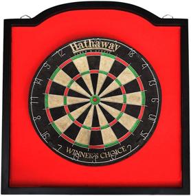 img 2 attached to Dart Backboard featuring 🎯 a Sturdy 1-inch Wooden Frame