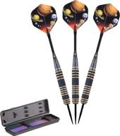 настольная игра "elkadart" steel tip darts с чехлом для переноски - орбитальный дизайн. логотип