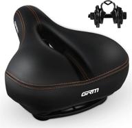 🚲 grm comfort bike seat - best replacement bicycle saddle for ultimate comfort, shock absorber, and waterproof design - ideal for fitness & outdoor bicycles - wide soft padded bike saddle for women and men logo