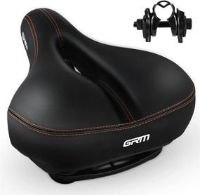 img 4 attached to 🚲 GRM Comfort Bike Seat - Best Replacement Bicycle Saddle for Ultimate Comfort, Shock Absorber, and Waterproof Design - Ideal for Fitness & Outdoor Bicycles - Wide Soft Padded Bike Saddle for Women and Men