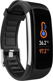 img 4 attached to 📿 UMO Smart Bracelet: Multi-Functional Temperature-measuring Waterproof Smartwatch, Fever Detection, Heart Rate, Pedometer, Activity & Fitness Trackers