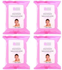 img 3 attached to 🧖 Retinol and Collagen Anti-aging Makeup Cleansing Wipes - 4 Pack (120 Wipes) with Added Collagen