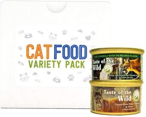 img 1 attached to Taste of the Wild Cat Food Variety Pack: 6 Flavors including Rocky Mountain Feline & Canyon River Feline Trout & Salmon Formulas
