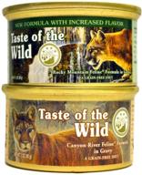 taste of the wild cat food variety pack: 6 flavors including rocky mountain feline & canyon river feline trout & salmon formulas logo