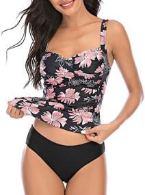 img 4 attached to 👙 Zeyubird Tankini Control Swimsuit for Women - Bathing Apparel