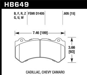 img 1 attached to Hawk Performance HB649G.605: Не превзойденная мощь торможения и долговечность.