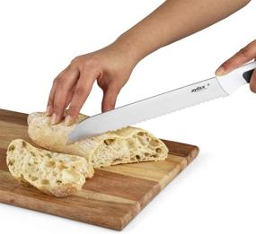 img 2 attached to 🍞 Zyliss E920208U Comfort Bread Knife: White, 8-Inch Blade for Exceptional Performance