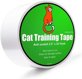 img 4 attached to 🐾 8-Pack Jxselect Anti Scratch Cat Training Tape, XL Large Size (11.8"x 17") or Large Roll Size (3"x30 Yards), Clear Double Sided Tape for Cats Scratching, Pins-Free Cat Deterrent Tape - Furniture Protector