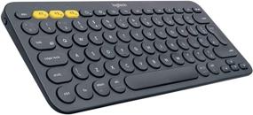 img 4 attached to Logitech K380 Multi-Device Bluetooth Keyboard: Cross-Compatibility, Easy-Switch, Dark Grey