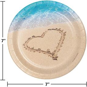 img 1 attached to Delightful Beach Love Dessert Plates, 🌴 24 ct: Perfect for Any Tropical Treat!