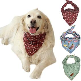 img 4 attached to Hello Wendy Dog Bandanas Pack