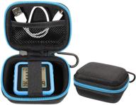 🏌️ чехол casesack для гольф-навигаторов bushnell phontom, neo ghost, garmin approach g10 и других портативных gps-устройств - улучшенное хранение с совместимостью с кабелем (контрастная черная/синяя молния) логотип