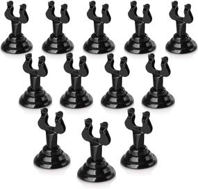img 4 attached to 🍽️ Enhance Table Settings with New Star Foodservice 27747 Triton/Ring-Clip Number Holder/Number Stand/Place Card Holder - Set of 12, 1.5-Inch, Black