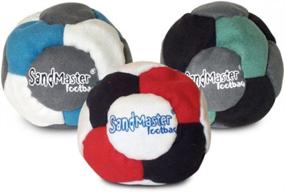 img 1 attached to 👟 Sandmaster Footbag Hacky Sack 3パック: Premium Quality Footbags for All Ages