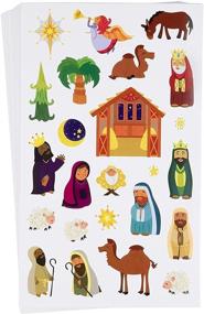 img 4 attached to Juvale Nativity Stickers 864 Count Christmas