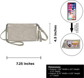 img 3 attached to RFID Blocking Credit Card Slots Women's Handbags & Wallets and Crossbody Bags