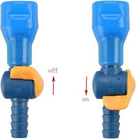 img 3 attached to 💧 Enhance Your Hydration Pack with J.CARP Bite Valve Tube Nozzle Replacement – On/Off Switch Included!