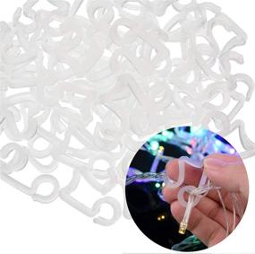 img 1 attached to 🎄 Acronde 100 PCS Christmas Light Clips - Weatherproof Hooks for Outdoor String Lights & Decorations