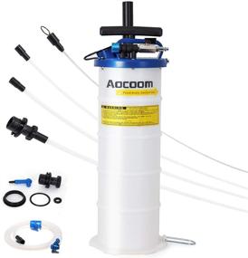 img 4 attached to 🔧 Aocoom 6.5L Oil Changer Vacuum Transmission Fluid Extractor: Pneumatic/Manual Fluid Evacuator with Pump Tank Remover, Brake Bleeding Hose, Engine Oil Change & Fluid Change Tool