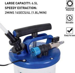 img 1 attached to 🔧 Aocoom 6.5L Oil Changer Vacuum Transmission Fluid Extractor: Pneumatic/Manual Fluid Evacuator with Pump Tank Remover, Brake Bleeding Hose, Engine Oil Change & Fluid Change Tool