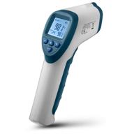 🌡️ home zone living no-touch forehead and ear infrared thermometer for adults, children, infants and babies, (32-212°f), ±.4°f accuracy, rapid results, 32 data sets, illuminated display, audible fever alerts, usa-based logo