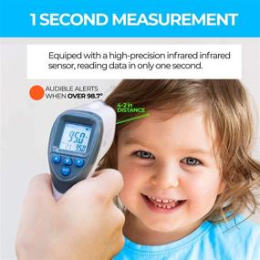 img 3 attached to 🌡️ Home Zone Living No-Touch Forehead and Ear Infrared Thermometer for Adults, Children, Infants and Babies, (32-212°F), ±.4°F Accuracy, Rapid Results, 32 Data Sets, Illuminated Display, Audible Fever Alerts, USA-Based