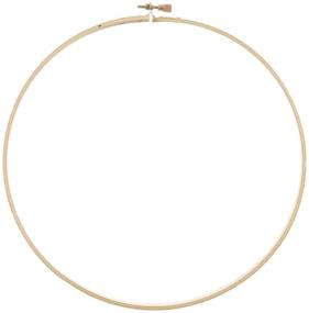img 1 attached to 🪡 10-Inch Round Wooden Embroidery Hoops (6-Pack) - High-Quality Craft Accessory!