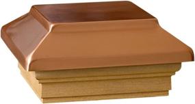 img 1 attached to 🔥 Deckorators 72302 Copper Post Cap: 4x4 Decking Enhancement with Treated Base