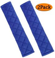 🚗 andalus seat belt covers for adults (blue) - 2 pack, universal, soft & comfortable car seatbelt cover logo