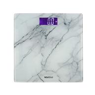 📏 395 pound capacity marble digital glass weight scale with realistic finish - wide, sturdy, and sleek bathroom scale logo