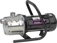 💦 efficient and portable stainless steel lawn sprinkling pump: wayne pls100 1 hp logo