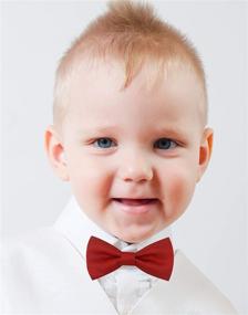img 2 attached to Stylish Metallic Bowtie Accessories for Toddlers - Adjustable Boys' Fashion Accessories
