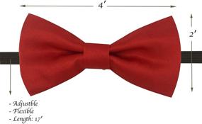 img 3 attached to Stylish Metallic Bowtie Accessories for Toddlers - Adjustable Boys' Fashion Accessories