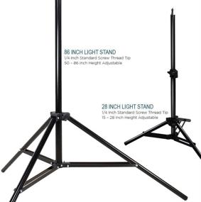 img 1 attached to 📸 LimoStudio 800W Photography Photo Portrait Studio Umbrella Triple Continuous Lighting Kit - 2 x White Umbrella Lighting, 1 x Tabletop Mini Lighting Kit for Enhanced SEO, AGG1210