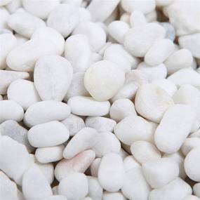 img 1 attached to 🪨 MyGift 8-pound Mini White Synthetic River Pebbles, Decorative Vase Fillers, 0.20-0.63 inch Stones