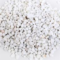 🪨 mygift 8-pound mini white synthetic river pebbles, decorative vase fillers, 0.20-0.63 inch stones logo