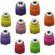 intriguing lgege 10 pcs paper punch: expand your crafting horizons with various shapes – perfect for kids! logo