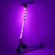 🛴 waybelive led scooter stem light: remote control, waterproof, shockproof, super bright 16 color changing light for night display - ideal kids gift! logo