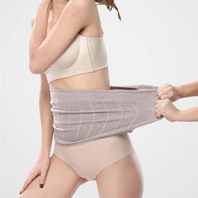 img 2 attached to ✨ YUPPIE TONE Warm Cashmere Waistband: Unisex Kidney Stomach Binder Belt for Superior Waist Support and Abdominal Protection