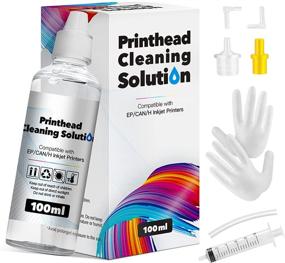 img 4 attached to Ecodot Universal Printhead Cleaning Kit - Compatible with HP, Canon, Brother Inkjet Printers | Works with 8600, 8610, ET-2650, WF-2650, WF-2750, WF-7710, WF-7720, etc. | High Efficiency Premium Syringe | 100ML
