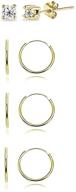 sterling endless hoops cartilage earrings girls' jewelry logo