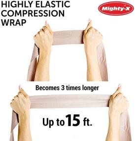 img 1 attached to 🩹 Premium Elastic Compression Bandage Wrap - 8 Pack with Bonus 8 Clips - Durable Medical Grade Bandage (4X - 3 inch, 4X - 4 inch Rolls) Extends up to 15ft Length