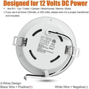 img 1 attached to 🔦 4.5-Inch LED RV Puck Light - Full Aluminum Recessed Mount Down Light 12V Interior Light for RVs, Motorhomes, Campers, Caravans, Trailers, Boats (4000K Cool White, Pack of 6)