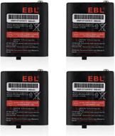 🔋 ebl pack of 4 3.6v 1000mah rechargeable batteries for talkabout 53615 kebt-071a/b/c/d two-way radios logo