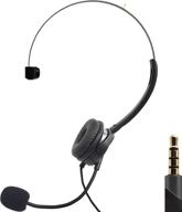 🎧 ultimate gaming and chatting over-ear headset - boom microphone, foam-covered, lightweight | pc, laptops, phones, ps4, xbox one/x, nintendo one | controllable volume, 10ft cable логотип