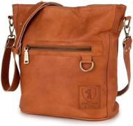 стильная и вечная классика: берлинская сумка из винтажной кожи siena - переносная сумка через плечо для женщин, коричневого цвета. логотип