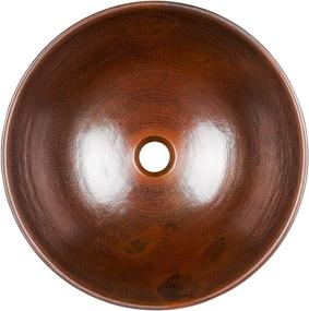 img 3 attached to 🚰 BRV-1405BC Hubble Handmade Aged Copper Vessel Sink by Sinkology, 14-inch, Pure Solid